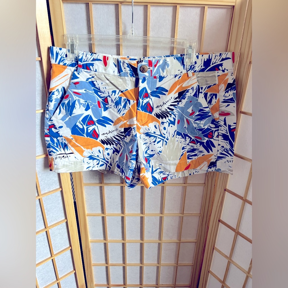 GAP Blue and White Bermuda Shorts with Relaxed Fit